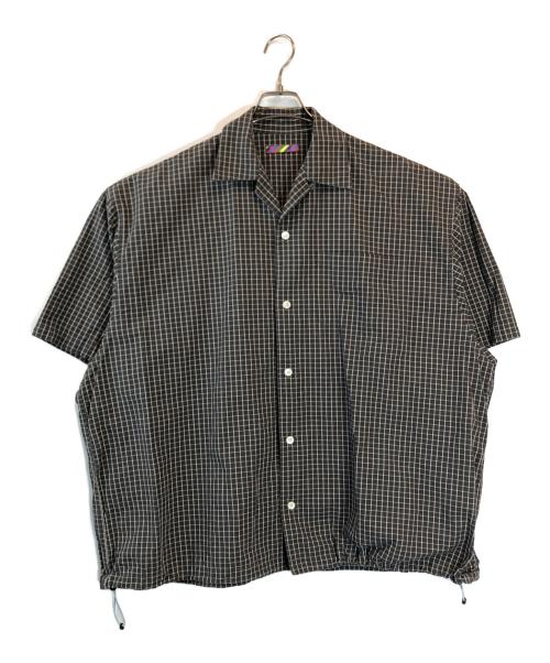 is-ness（イズネス）is-ness (イズネス) BALLOON WIDE SHIRT グレー サイズ:Lの古着・服飾アイテム