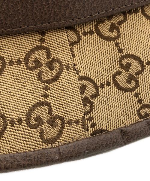 GUCCI（グッチ）GUCCI (グッチ) GGキャンバス バケットハット ブラウン サイズ:Mの古着・服飾アイテム