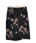 LAD MUSICIAN（ラッドミュージシャン）の古着「PAINT FLOWER 2TUCK SHORT SLACKS」｜ブラック