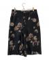 LAD MUSICIAN (ラッドミュージシャン) PAINT FLOWER 2TUCK SHORT SLACKS ブラック サイズ:46：11000円