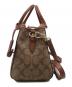 COACH (コーチ) 2WAYバッグ ブラウン：10000円