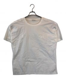 JIL SANDER（ジルサンダー）の古着「ロゴプリント切替Tシャツ」｜ホワイト