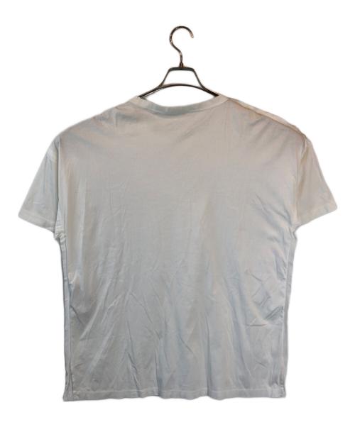JIL SANDER（ジルサンダー）JIL SANDER (ジルサンダー) ロゴプリント切替Tシャツ ホワイト サイズ:SIZE Lの古着・服飾アイテム