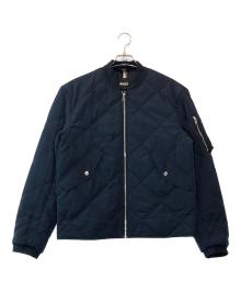 BOSS（ボス）の古着「キルティングボンバージャケット」｜ネイビー