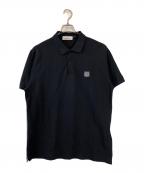 STONE ISLANDストーンアイランド）の古着「コットン鹿の子S/Sポロ」｜ネイビー