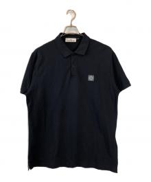 STONE ISLAND（ストーンアイランド）の古着「コットン鹿の子S/Sポロ」｜ネイビー