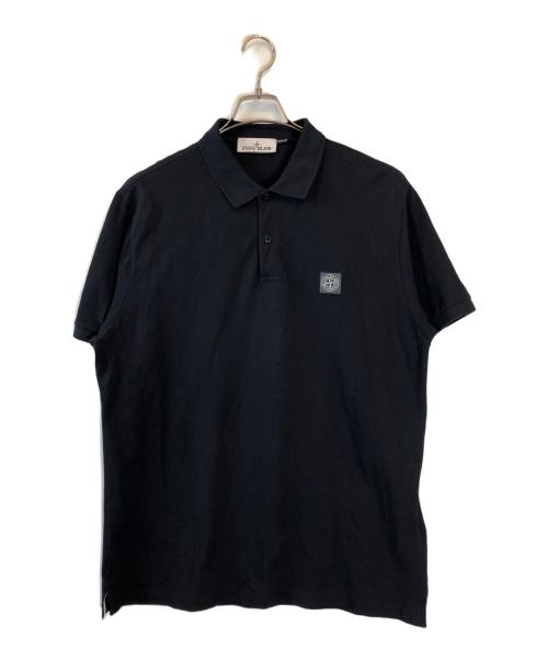 STONE ISLAND（ストーンアイランド）STONE ISLAND (ストーンアイランド) コットン鹿の子S/Sポロ ネイビー サイズ:SIZE XXLの古着・服飾アイテム