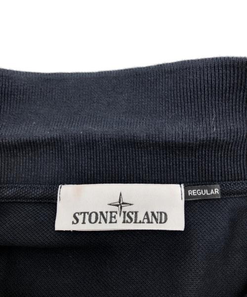 STONE ISLAND（ストーンアイランド）STONE ISLAND (ストーンアイランド) コットン鹿の子S/Sポロ ネイビー サイズ:SIZE XXLの古着・服飾アイテム