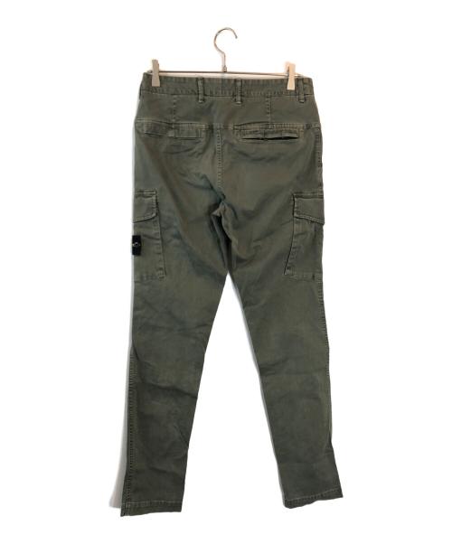 STONE ISLAND（ストーンアイランド）STONE ISLAND (ストーンアイランド) ガーメントダイコットンストレッチテーパードカーゴパンツ カーキ サイズ:W29の古着・服飾アイテム