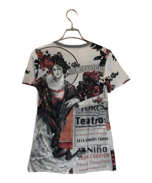 DOLCE & GABBANA（ドルチェ＆ガッバーナ）DOLCE & GABBANA (ドルチェ＆ガッバーナ) グラフィックtee グレー サイズ:38の古着・服飾アイテム