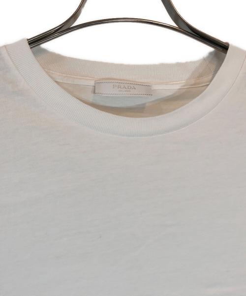 PRADA（プラダ）PRADA (プラダ) プレーンTシャツ ホワイト サイズ:Lの古着・服飾アイテム