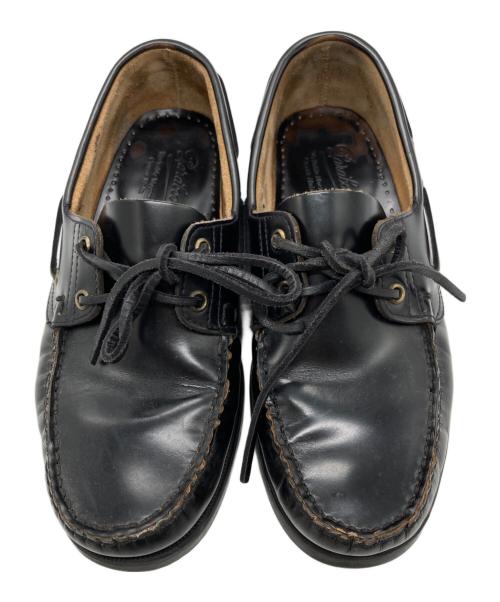 PARABOOT（パラブーツ）PARABOOT (パラブーツ) デッキシューズ ブラック サイズ:6.5の古着・服飾アイテム