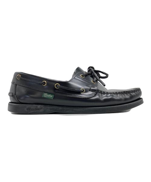 PARABOOT（パラブーツ）PARABOOT (パラブーツ) デッキシューズ ブラック サイズ:6.5の古着・服飾アイテム