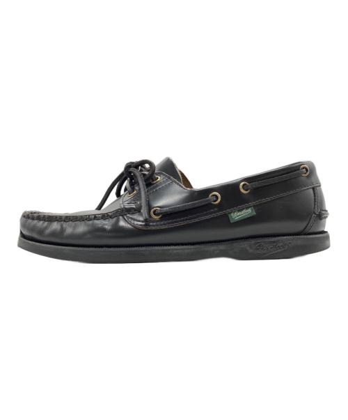 PARABOOT（パラブーツ）PARABOOT (パラブーツ) デッキシューズ ブラック サイズ:6.5の古着・服飾アイテム