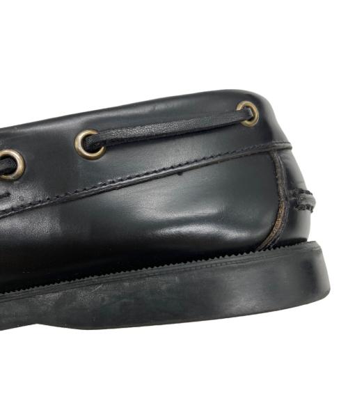 PARABOOT（パラブーツ）PARABOOT (パラブーツ) デッキシューズ ブラック サイズ:6.5の古着・服飾アイテム
