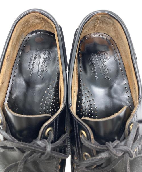 PARABOOT（パラブーツ）PARABOOT (パラブーツ) デッキシューズ ブラック サイズ:6.5の古着・服飾アイテム