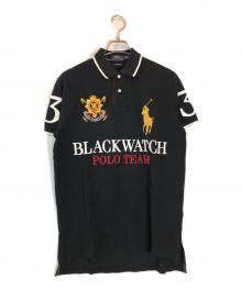 POLO RALPH LAUREN（ポロ・ラルフローレン）の古着「BIGポニーSWAGポロシャツ」｜ブラック
