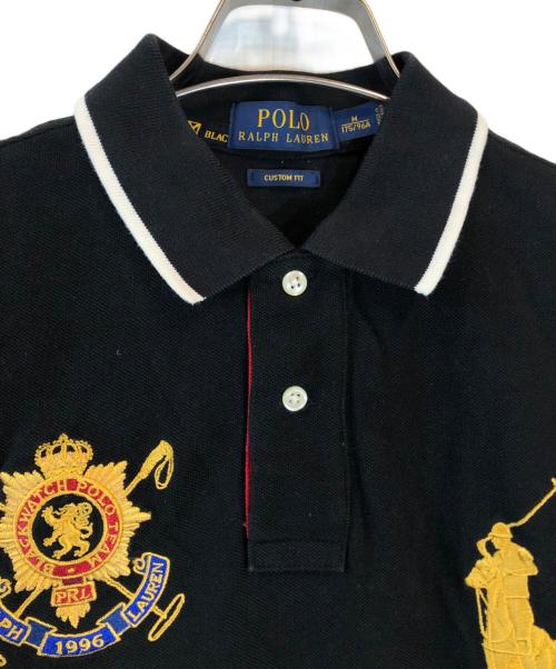 POLO RALPH LAUREN（ポロ・ラルフローレン）POLO RALPH LAUREN (ポロ・ラルフローレン) BIGポニーSWAGポロシャツ ブラック サイズ:Mの古着・服飾アイテム
