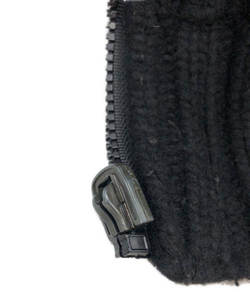STONE ISLAND（ストーンアイランド）STONE ISLAND (ストーンアイランド) ウールニットジップパーカー ブラック サイズ:XLの古着・服飾アイテム