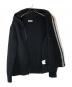 中古・古着 STONE ISLAND (ストーンアイランド) ウールニットジップパーカー ブラック サイズ:XL：25000円