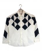yoshio kuboヨシオクボ）の古着「PATCHWORK L/S SHIRT」｜アイボリー