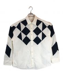 yoshio kubo（ヨシオクボ）の古着「PATCHWORK L/S SHIRT」｜アイボリー