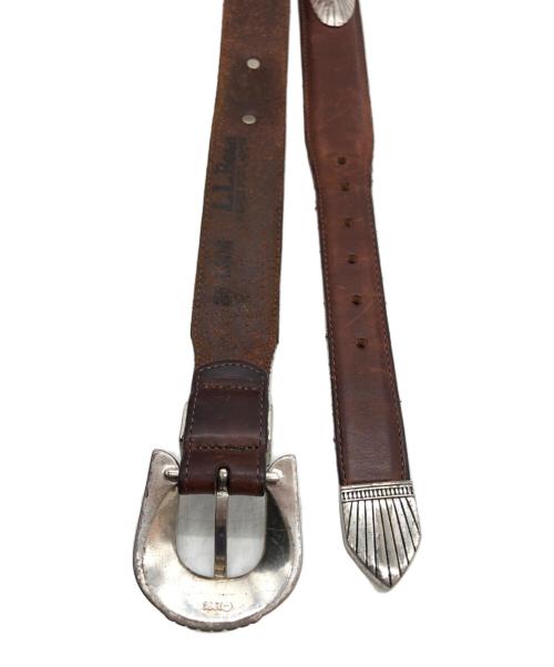 L.L.Bean（エルエルビーン）L.L.Bean (エルエルビーン) ウエスタンレザーベルト ブラウン サイズ:下記参照の古着・服飾アイテム
