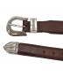 中古・古着 L.L.Bean (エルエルビーン) ウエスタンレザーベルト ブラウン サイズ:下記参照：14000円