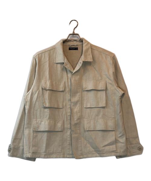 PORTANCE（ポータンス）PORTANCE (ポータンス) HEMP MIX BDU JKT ベージュ サイズ:Lの古着・服飾アイテム