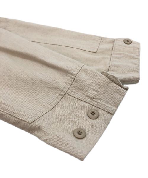 PORTANCE（ポータンス）PORTANCE (ポータンス) HEMP MIX BDU JKT ベージュ サイズ:Lの古着・服飾アイテム