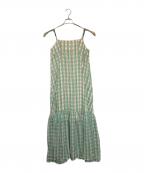 MAISON SPECIALメゾンスペシャル）の古着「Multi Check Cami Dress」｜グリーン
