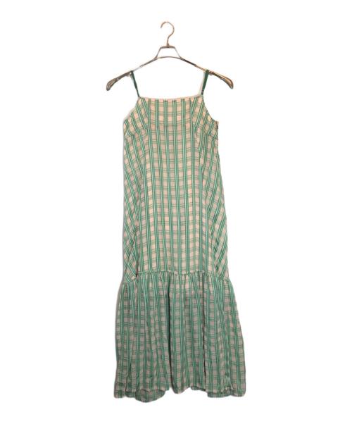 MAISON SPECIAL（メゾンスペシャル）MAISON SPECIAL (メゾンスペシャル) Multi Check Cami Dress グリーン サイズ:38の古着・服飾アイテム