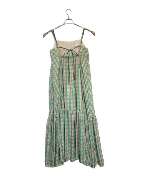 MAISON SPECIAL（メゾンスペシャル）MAISON SPECIAL (メゾンスペシャル) Multi Check Cami Dress グリーン サイズ:38の古着・服飾アイテム