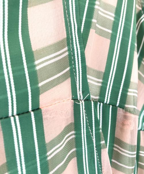MAISON SPECIAL（メゾンスペシャル）MAISON SPECIAL (メゾンスペシャル) Multi Check Cami Dress グリーン サイズ:38の古着・服飾アイテム