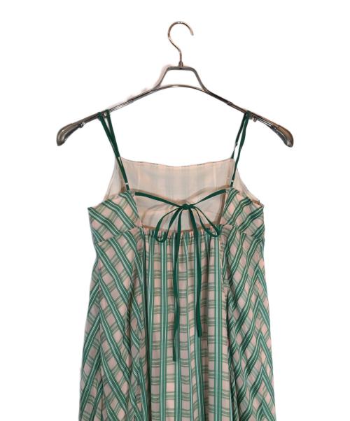MAISON SPECIAL（メゾンスペシャル）MAISON SPECIAL (メゾンスペシャル) Multi Check Cami Dress グリーン サイズ:38の古着・服飾アイテム