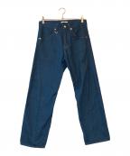 uniform experimentユニフォームエクスペリメント）の古着「RECONSTRUCTION JEANS」｜ブルー