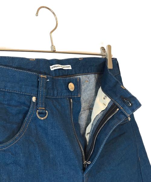 uniform experiment（ユニフォームエクスペリメント）uniform experiment (ユニフォームエクスペリメント) RECONSTRUCTION JEANS ブルー サイズ:1の古着・服飾アイテム