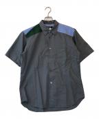 COMME des GARCONS HOMME DEUXコムデギャルソン オム ドゥ）の古着「切替シャツ」｜グレー