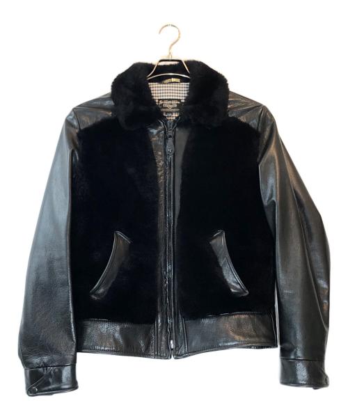Schott（ショット）Schott (ショット) 252US GRIZZLY JACKET ブラック サイズ:40の古着・服飾アイテム