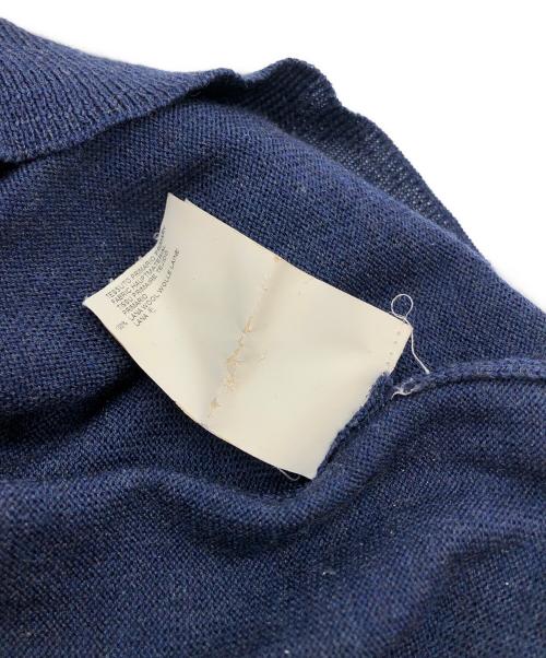 Maison Margiela（メゾンマルジェラ）Maison Margiela (メゾンマルジェラ) Vネックニット ブルー サイズ:Lの古着・服飾アイテム