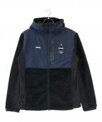 F.C.R.B.エフシーレアルブリストル）の古着「POLARTEC FLEECE HYBRID HOOD TOP」｜ネイビー
