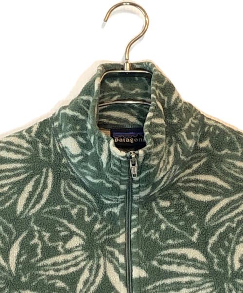 Patagonia（パタゴニア）Patagonia (パタゴニア) リーフ柄シンチラプルオーバー グリーン サイズ:Ｍの古着・服飾アイテム