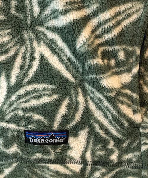 Patagonia（パタゴニア）Patagonia (パタゴニア) リーフ柄シンチラプルオーバー グリーン サイズ:Ｍの古着・服飾アイテム