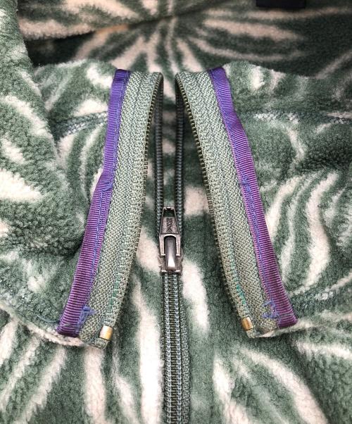 Patagonia（パタゴニア）Patagonia (パタゴニア) リーフ柄シンチラプルオーバー グリーン サイズ:Ｍの古着・服飾アイテム