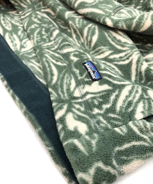 Patagonia（パタゴニア）Patagonia (パタゴニア) リーフ柄シンチラプルオーバー グリーン サイズ:Ｍの古着・服飾アイテム