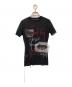 Jean Paul GAULTIER FEMME（ジャンポールゴルチエ フェム）の古着「EYE&LIP パワーネットカットソー」｜ブラック