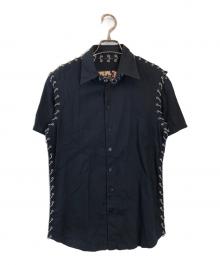 Jean Paul GAULTIER（ジャンポールゴルチェ）の古着「リングデザイン半袖シャツ」｜ブラック