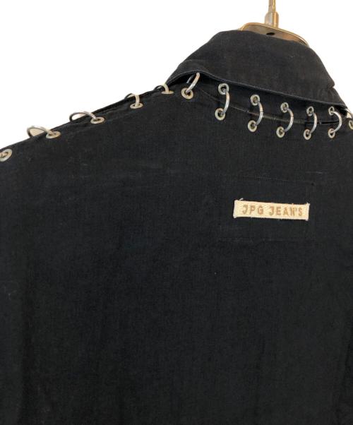 Jean Paul GAULTIER（ジャンポールゴルチェ）Jean Paul GAULTIER (ジャンポールゴルチェ) リングデザイン半袖シャツ ブラック サイズ:46の古着・服飾アイテム