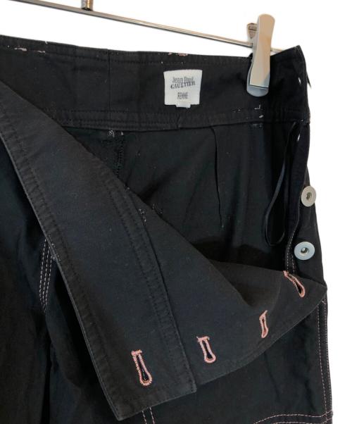 Jean Paul Gaultier FEMME（ジャンポールゴルチエ フェム）Jean Paul GAULTIER FEMME (ジャンポールゴルチエ フェム) ペインターパンツ ブラック サイズ:40の古着・服飾アイテム
