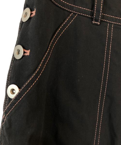 Jean Paul Gaultier FEMME（ジャンポールゴルチエ フェム）Jean Paul GAULTIER FEMME (ジャンポールゴルチエ フェム) ペインターパンツ ブラック サイズ:40の古着・服飾アイテム